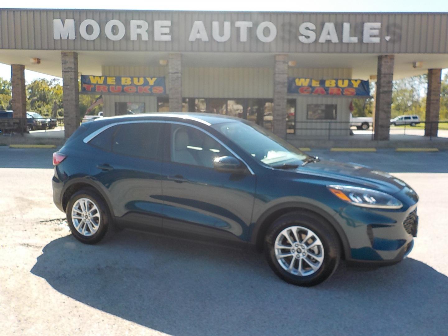 2020 Green Ford Escape (1FMCU0G69LU) with an 3 cyl engine, Automatic transmission, located at 1617 W Church Street, Livingston, TX, 77351, (936) 327-3600, 30.710995, -94.951157 - Love these!! Great economy in a comfortable ride! - Photo#0